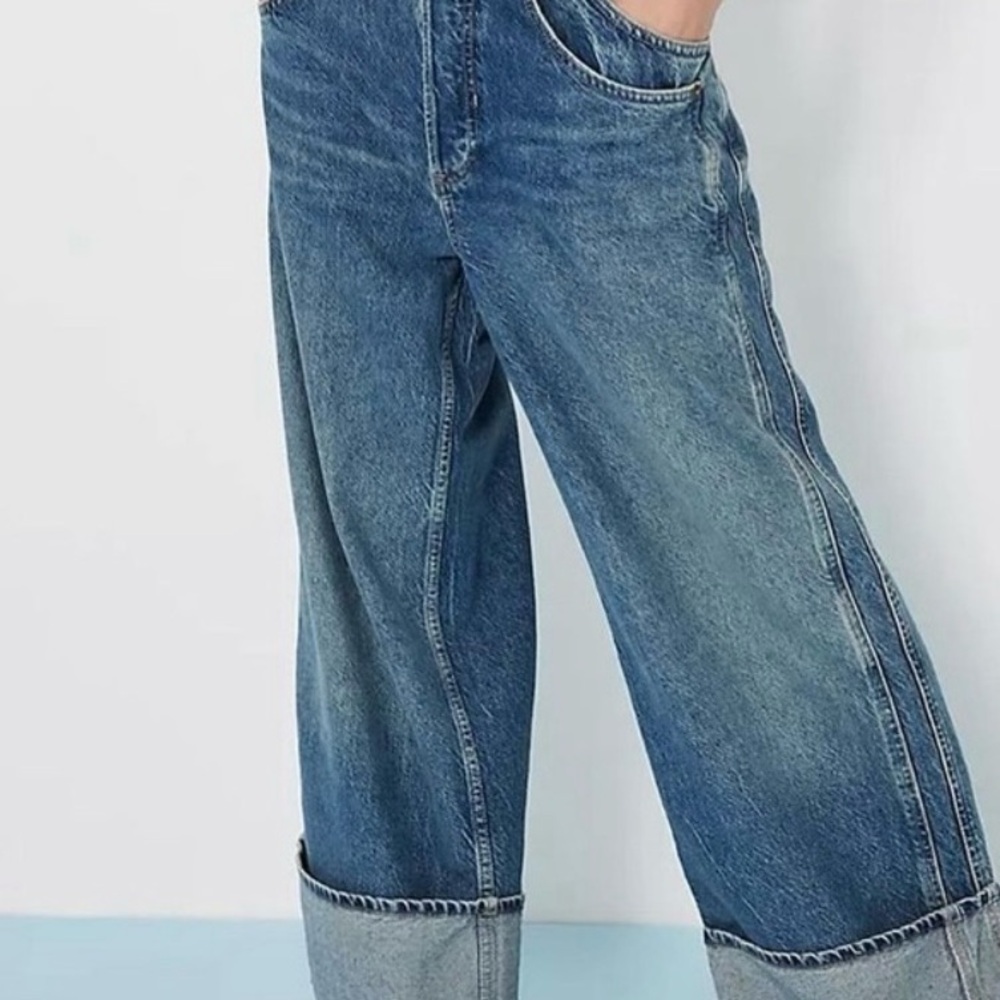 Free People final countdown low rise cuffed boyfriend jeans size 26 - Picture 9 of 11